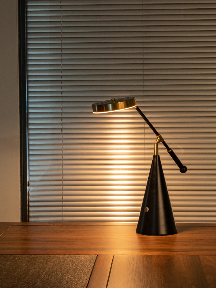 Aurion Cone LED Table Lamp – Modern Luxury with a Rotating Arm