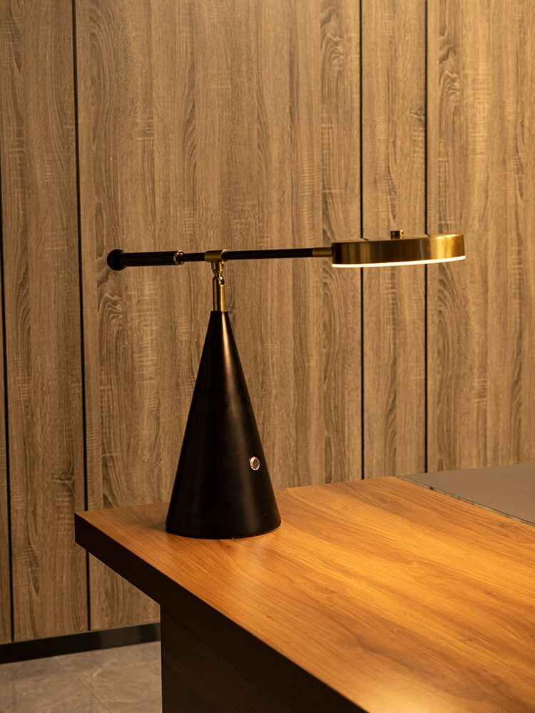 Aurion Cone LED Table Lamp – Modern Luxury with a Rotating Arm